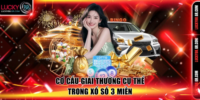 Cơ cấu giải thưởng cụ thể trong xổ số 3 miền